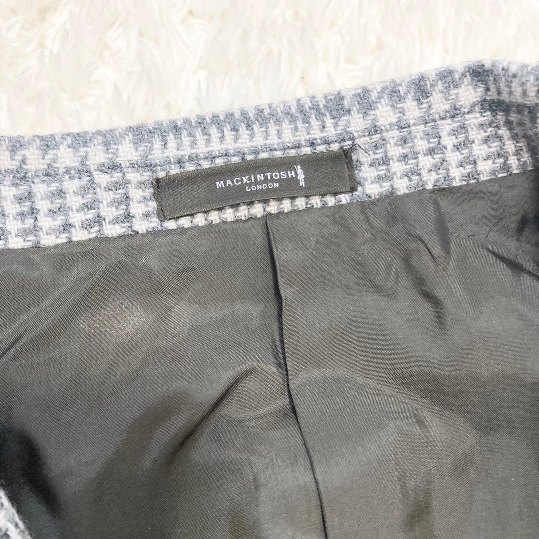 定価8.9万 マッキントッシュ Bottoli グレンチェックツイードジャケット