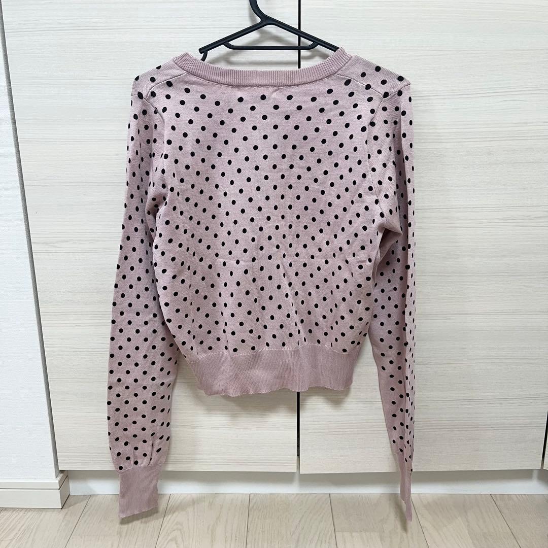 sculptor同型 Polka Dot Cardigan pink