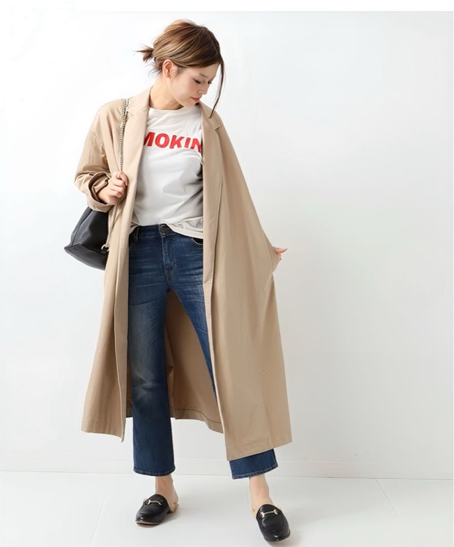 未使用 Deuxieme Classe FINX ギャバオーバーコート◆
