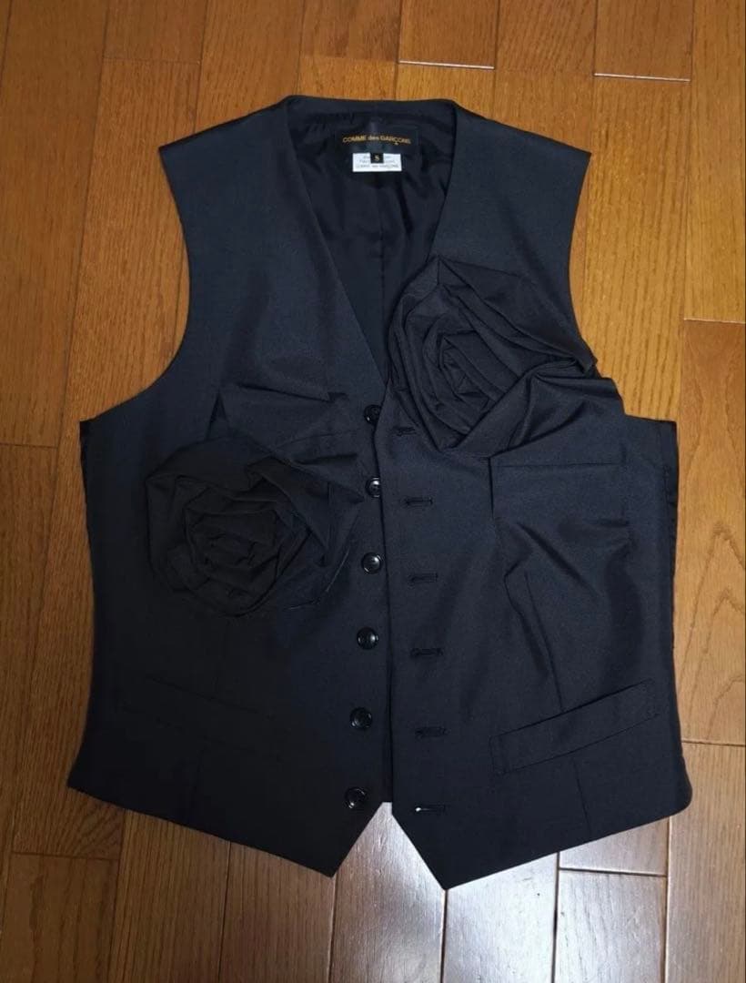 【希少】COMME des GARCONS 薔薇 ベスト 13aw ジャケット