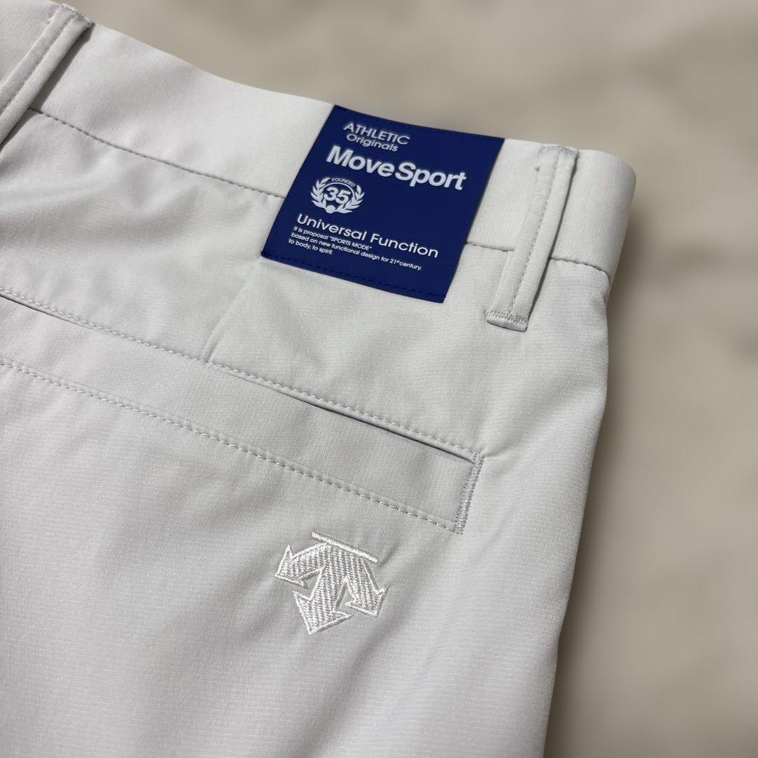 新品☆DESCENTE 『BLUE LABEL』ゴルフパンツ　ライトグレー　M