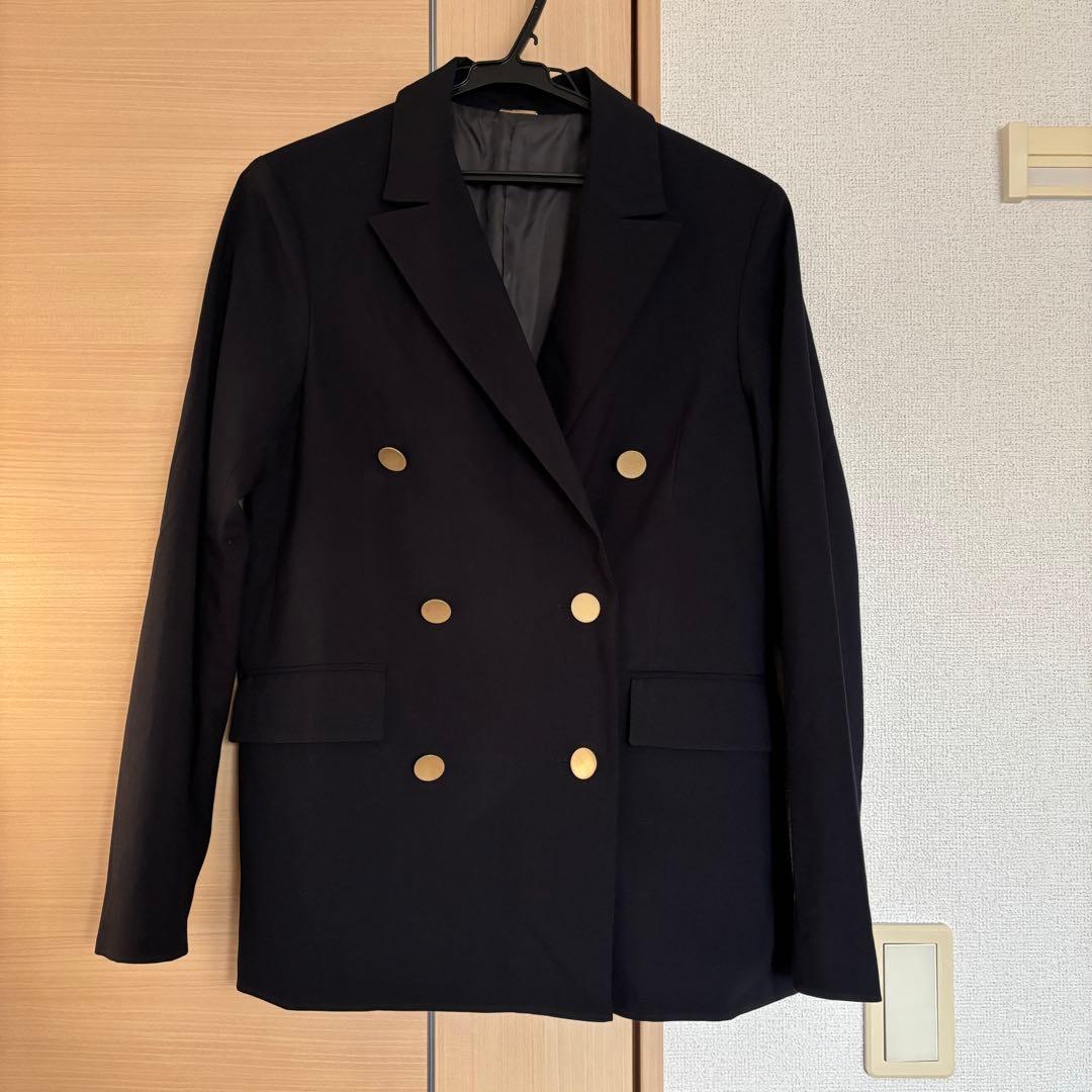 SNIDEL Sustainableダブルジャケット ネイビー