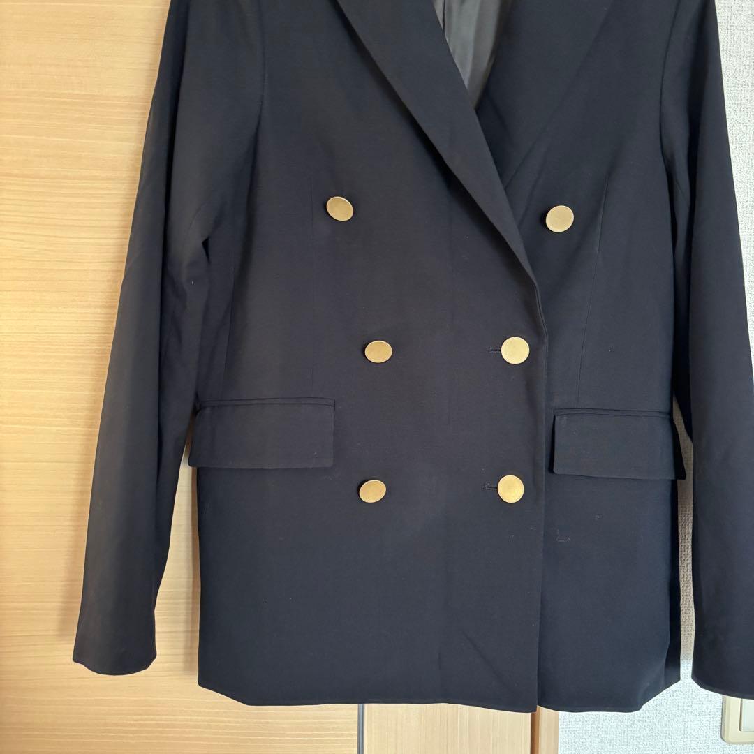 SNIDEL Sustainableダブルジャケット ネイビー