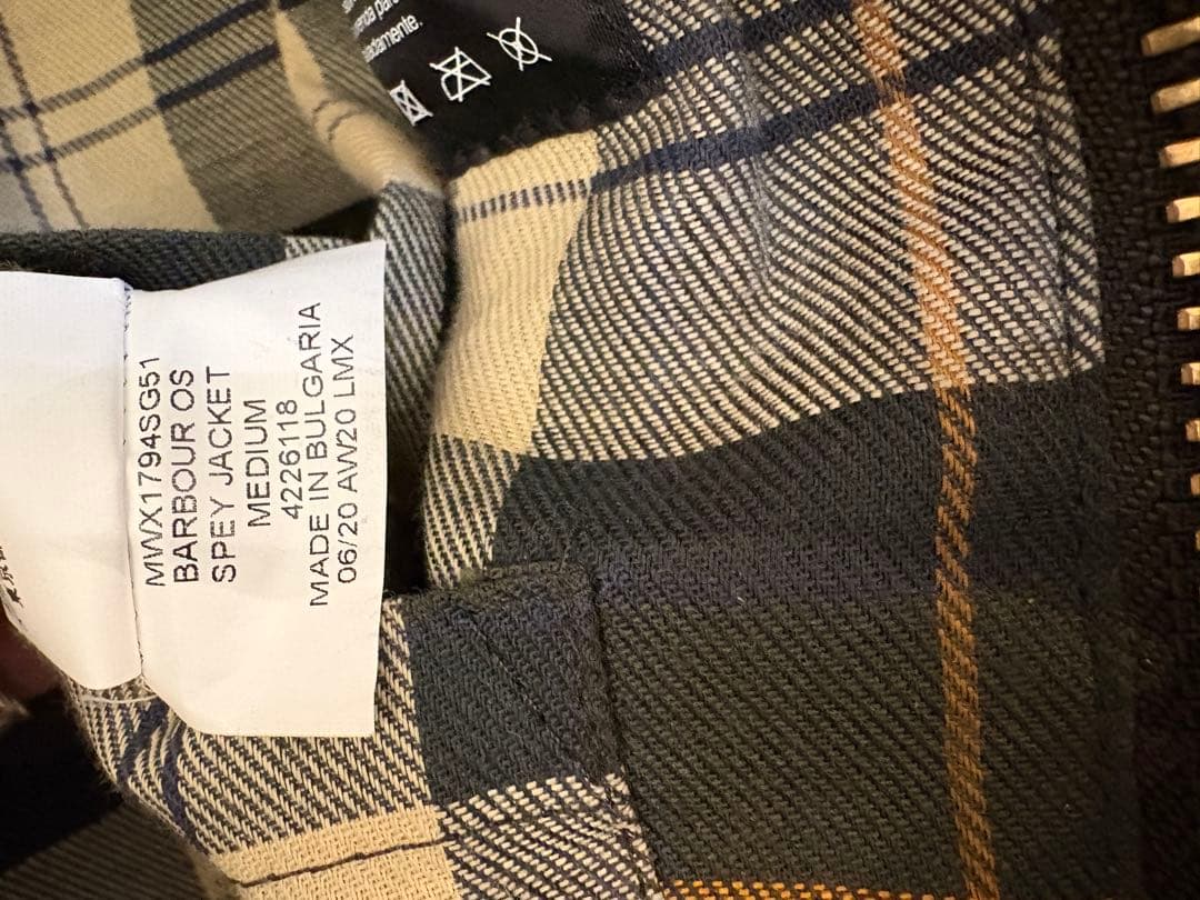 美品　バブアー　スペイ　Mサイズ　オイルドジャケットBarbour SPEY