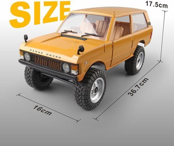 技術基準適合証明済 MN-1680 RTR 1/12 初代レンジローバー 黄