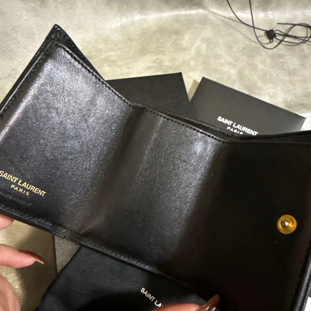 Saint Laurent ミニ財布ブラック