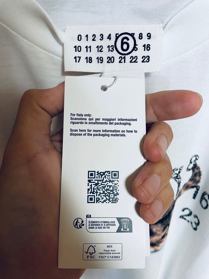 【新品タグ付】MM6 Tシャツ Lサイズ
