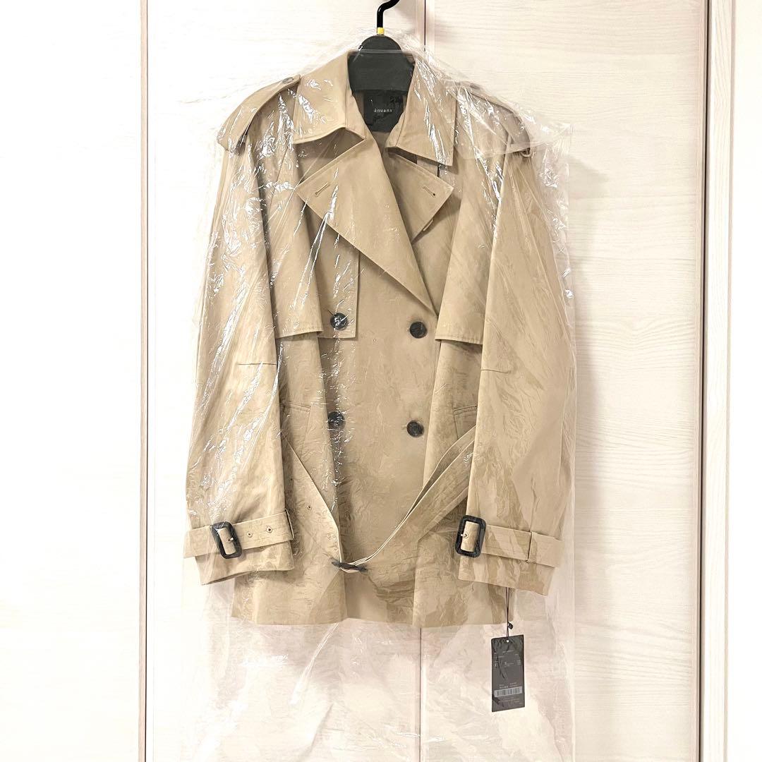【新品】 anuans ハーフオーバートレンチコート