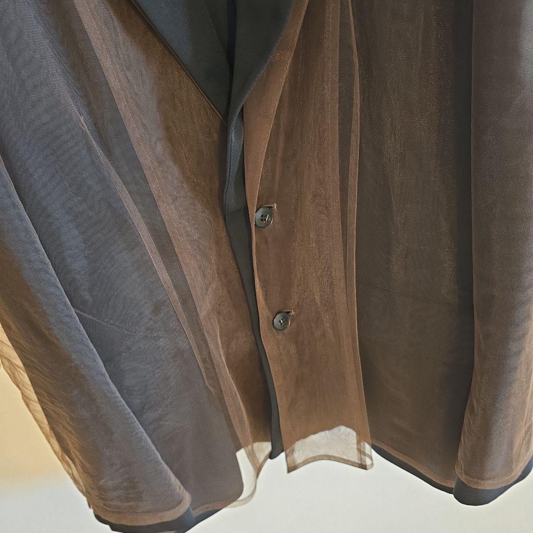 JSELF ジゼルフ Tulle Layered Jacket ブラック