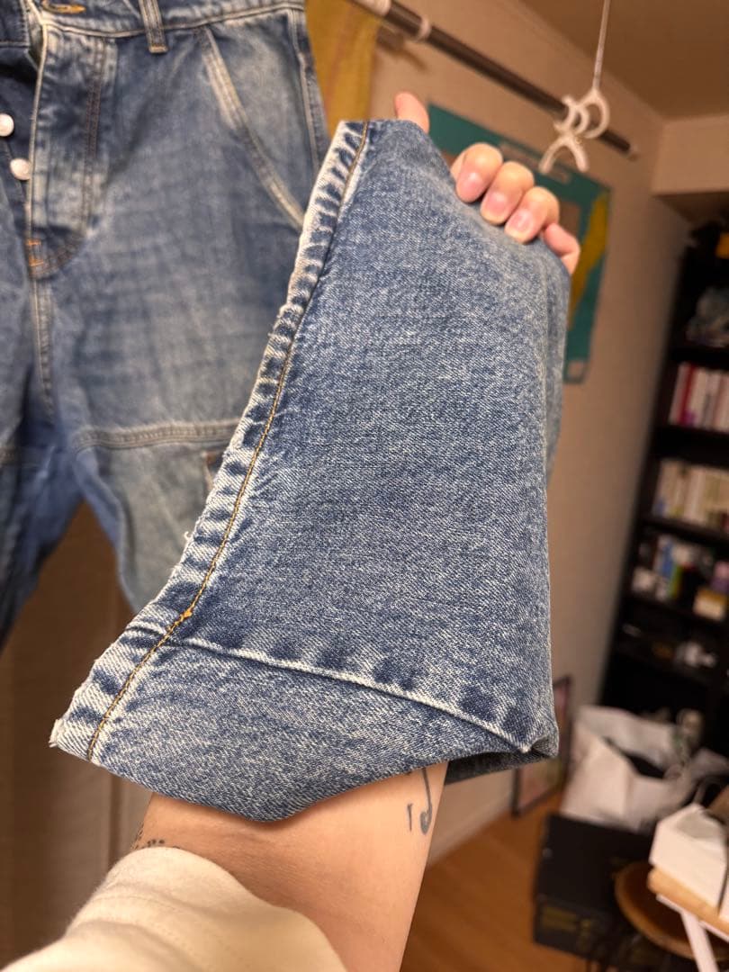 <FANAL>DIESEL レディース デニム カーゴパンツ ルーズフィット