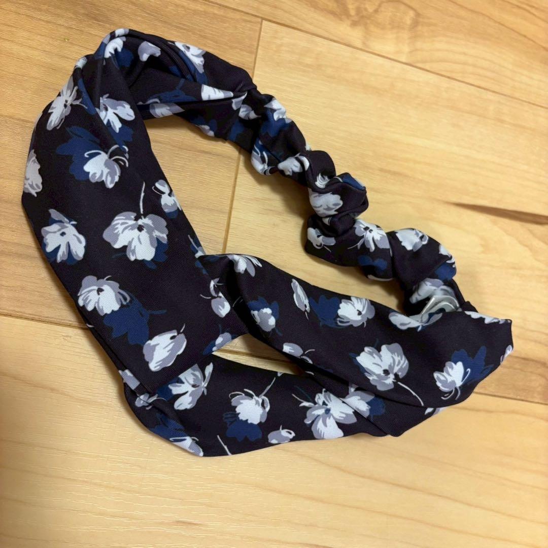 美品 スカーラ/SUKALA ヨガウェア 上下 ヘアバンド 花柄 L 約1.2万