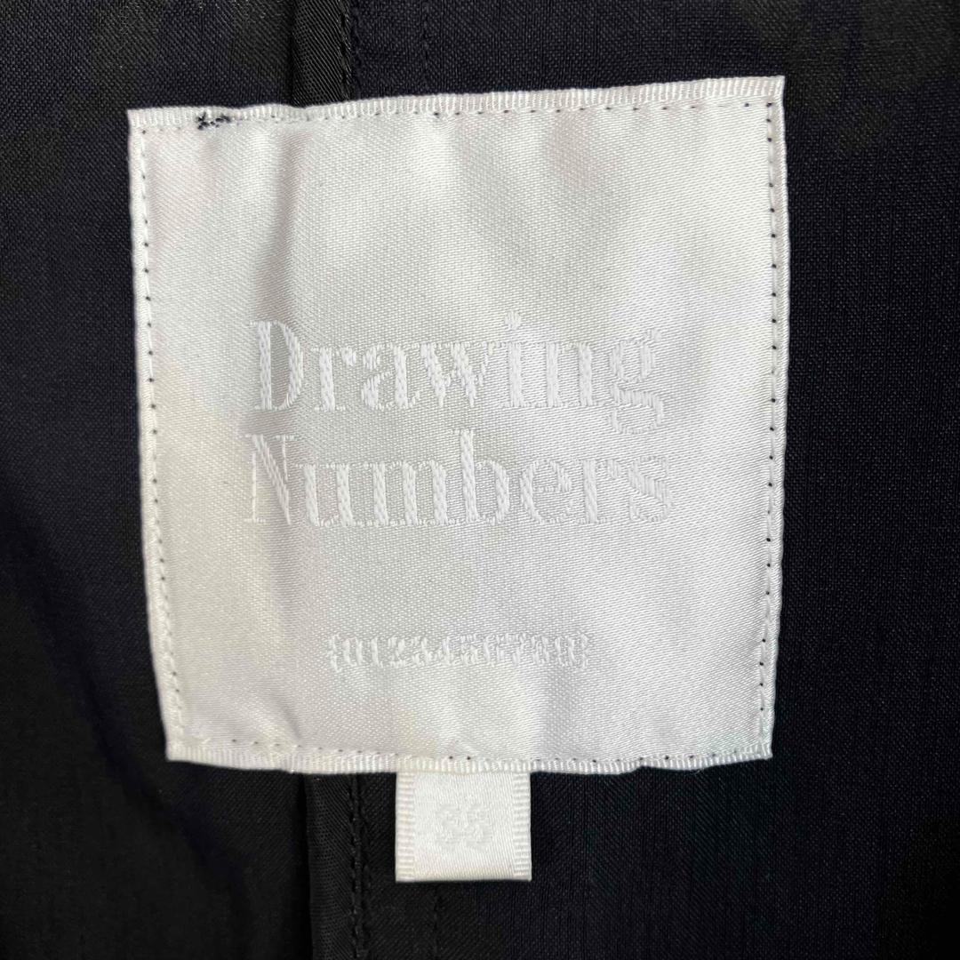 25SS ドローイングナンバーズ 刺繍レースジャケット ブラック サイズ38