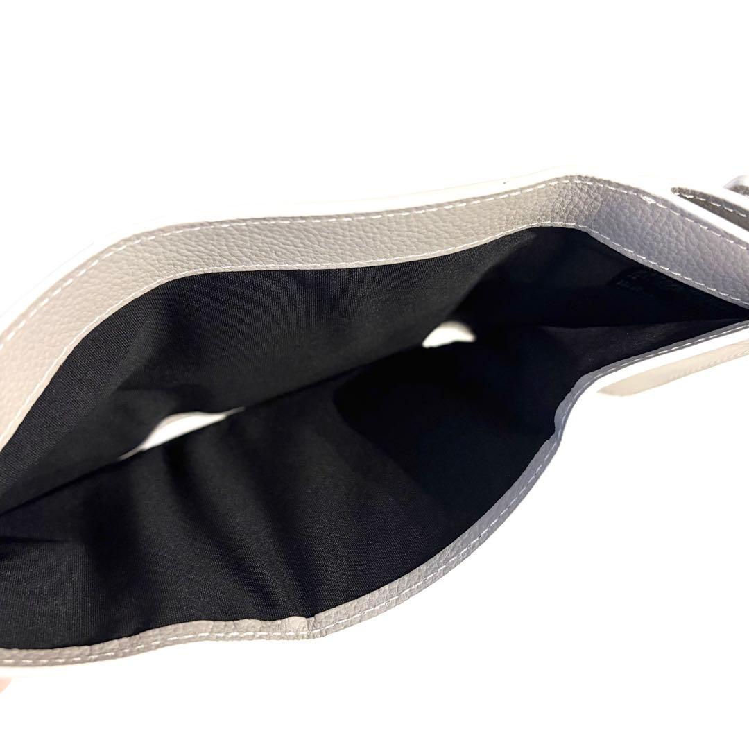 【極美品 】Paul Smith PS 三つ折り財布 グレー レザー　箱付き