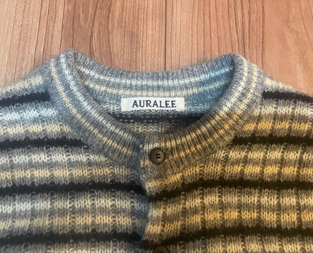 AURALEE 25AW完売人気 WOOL CASHMERE RIB KNIT