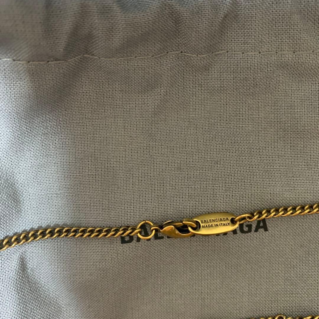 balenciaga バレンシアガ　チェーン　ネックレス　ゴールド