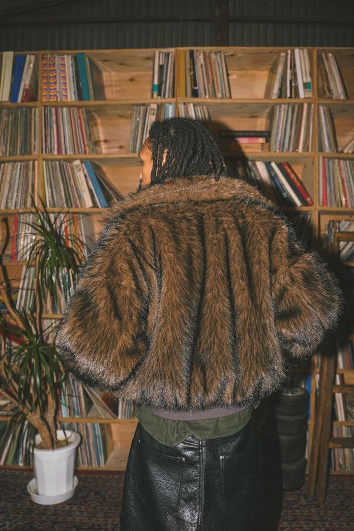 ballsy brothers fur flight jacket Lサイズ