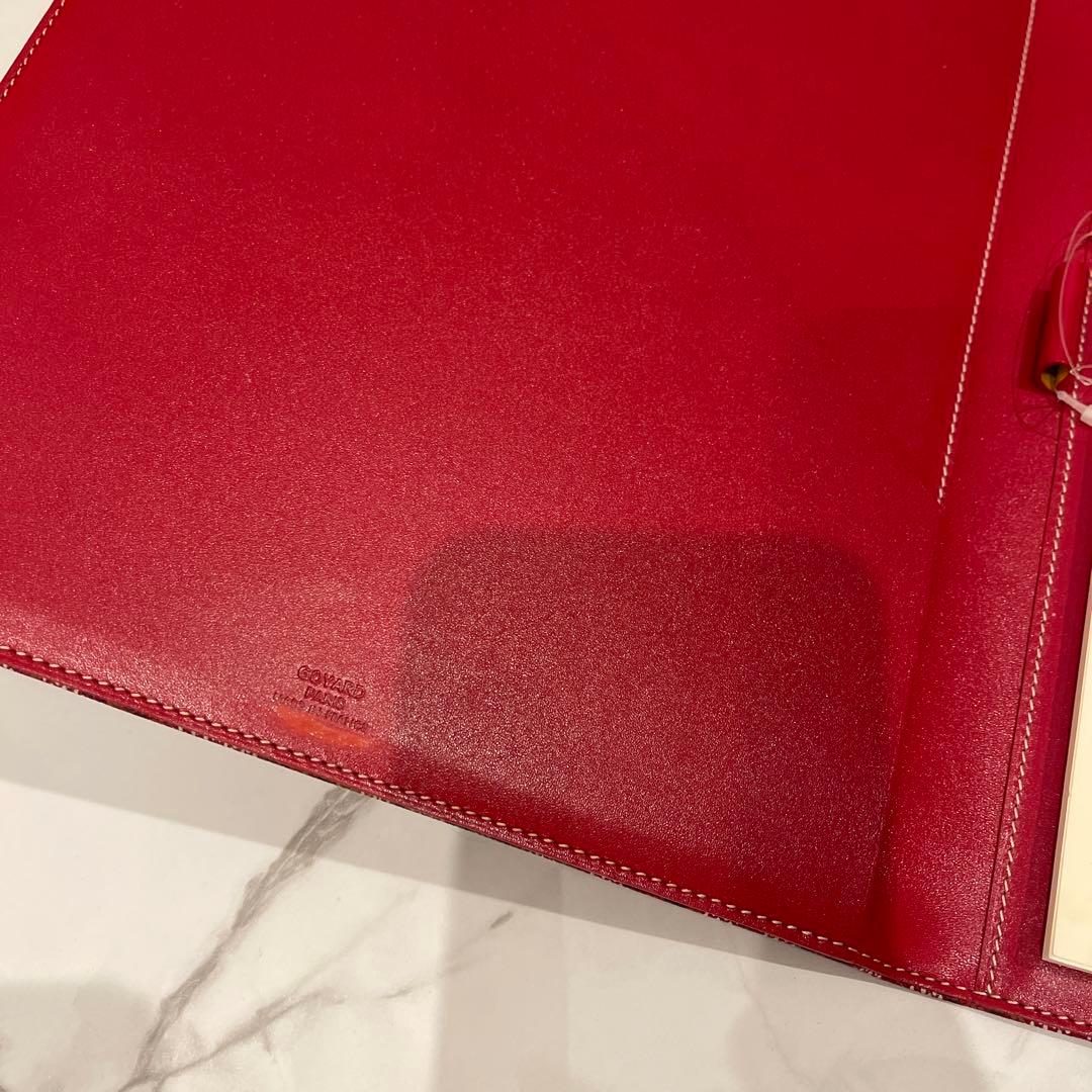 Goyard 赤いパターン A4ノート
