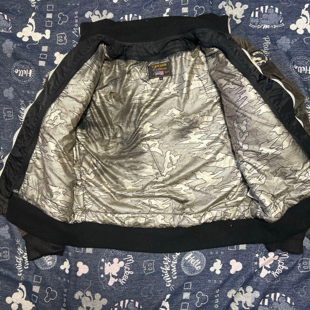 値下【ライダー様推奨特価品】VANSON MA-1フライトジャケット 3Lバイク