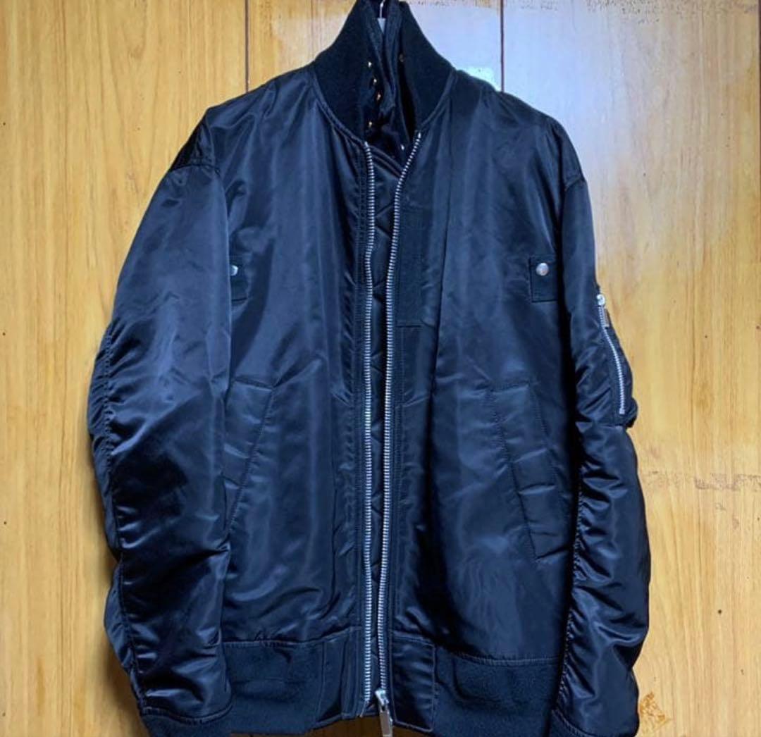 sacai 17AW ブレザードッキング MA-1