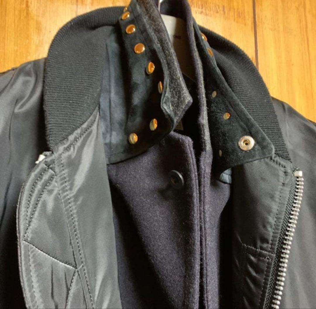 sacai 17AW ブレザードッキング MA-1