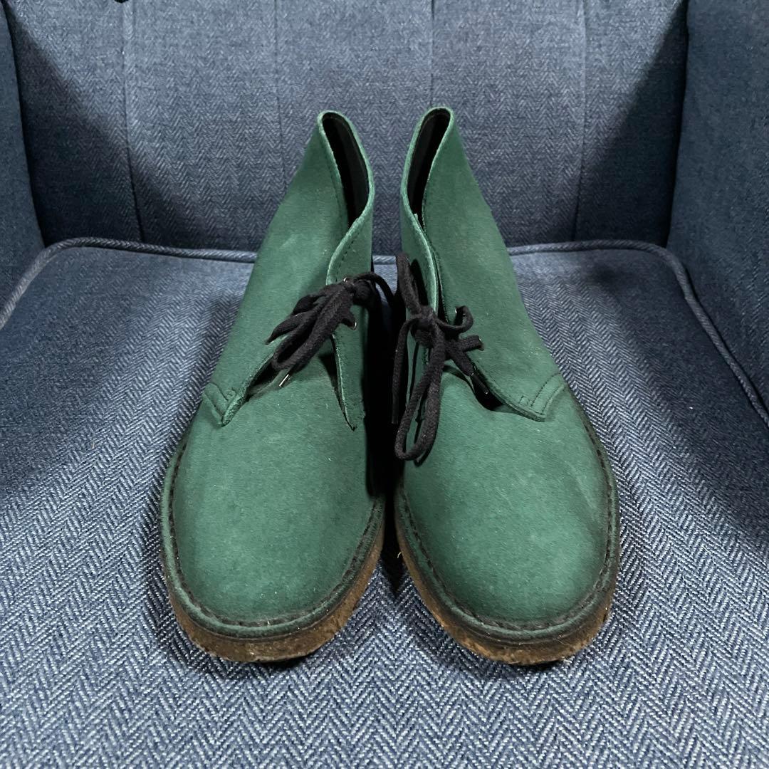 極希少 イギリス製 Clarks クラークス ダークグリーン
