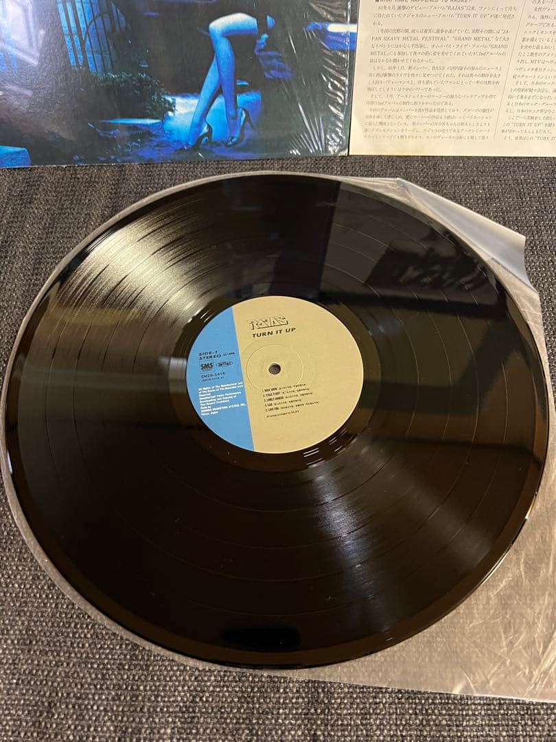 RAJAS TURN IT UP 帯付き 美品 邦楽ロック LPレコード 邦楽
