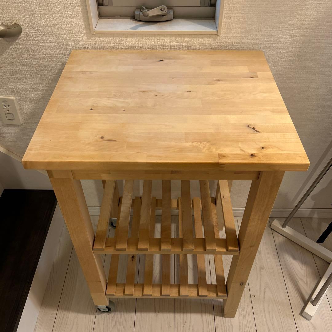 【美品】IKEA BEKVÄM ベクヴェーム キッチンワゴン