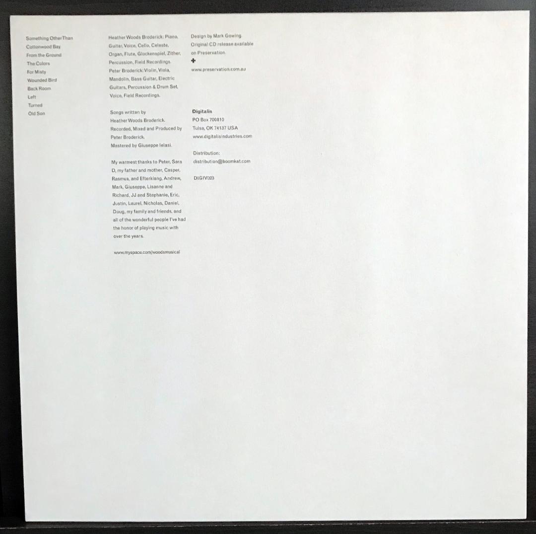 Heather Woods Broderick LP SSW フォーク