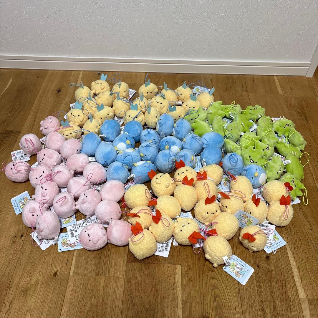 新品　送料無料　すみっコぐらし　100個　全5種類20セット　タグ付　ぬいぐるみ