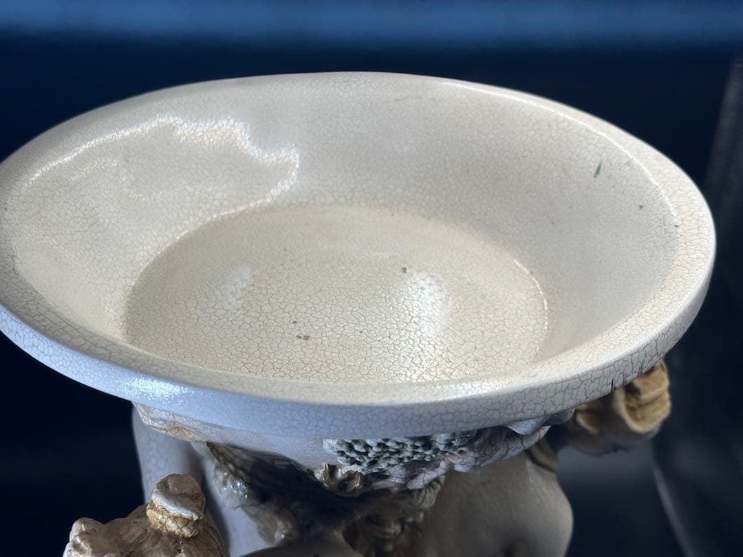 イタリア製 三人のヴィーナス像花台 彫像 ロマンチックな女神像 高さ51.5cm