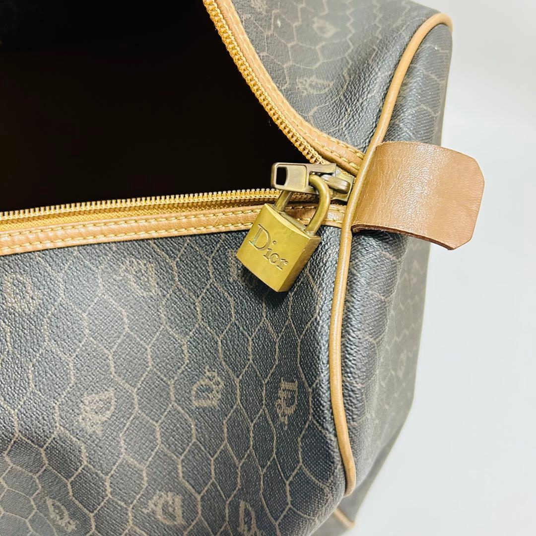 ChristianDior ディオール ハニカム柄 PVC ボストンバッグ