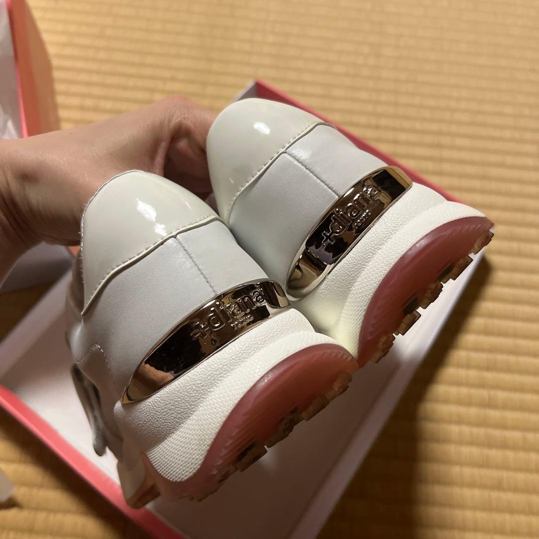 【美品】ダイアナ　ゴルフシューズ　ホワイト