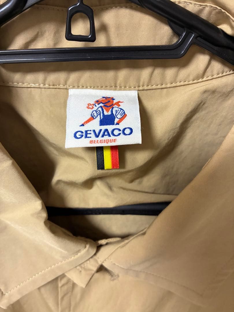 新品タグ付き GEVACO ゲバコ ステンカラーコート ベージュ 春アウター