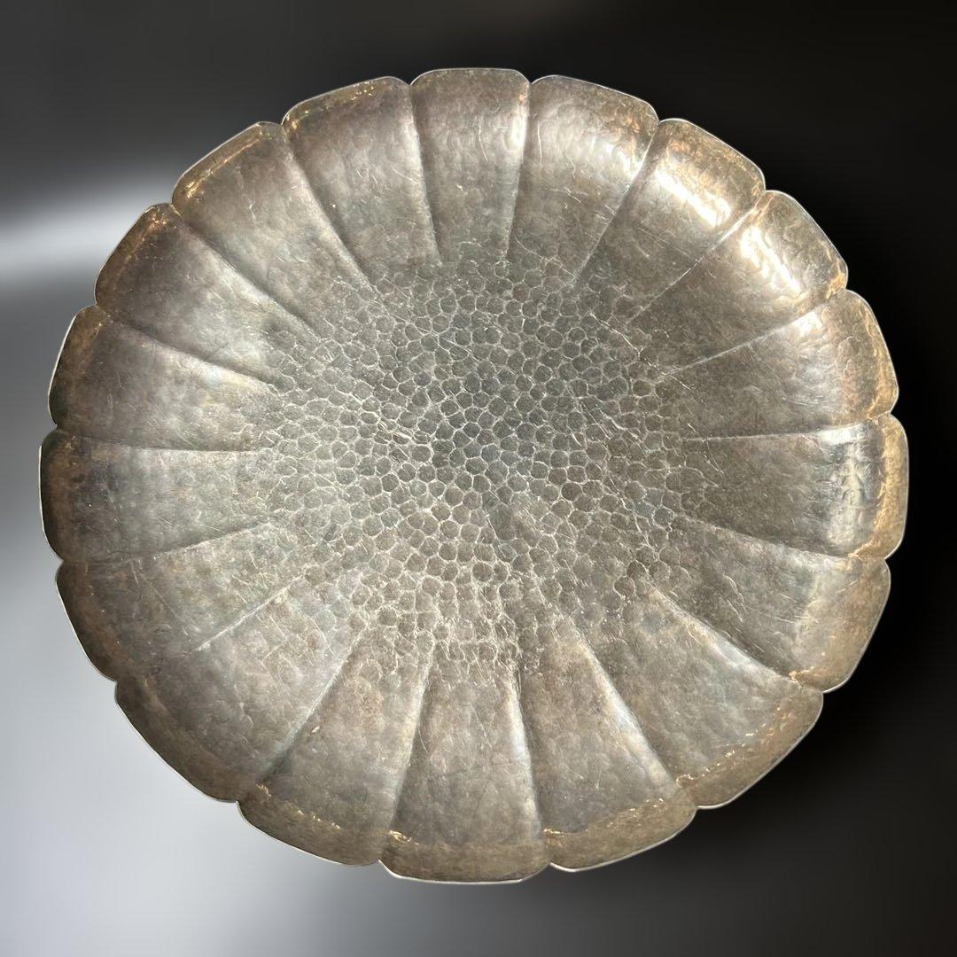銅製大皿　お菓子皿　果物盤　直径28.5cm