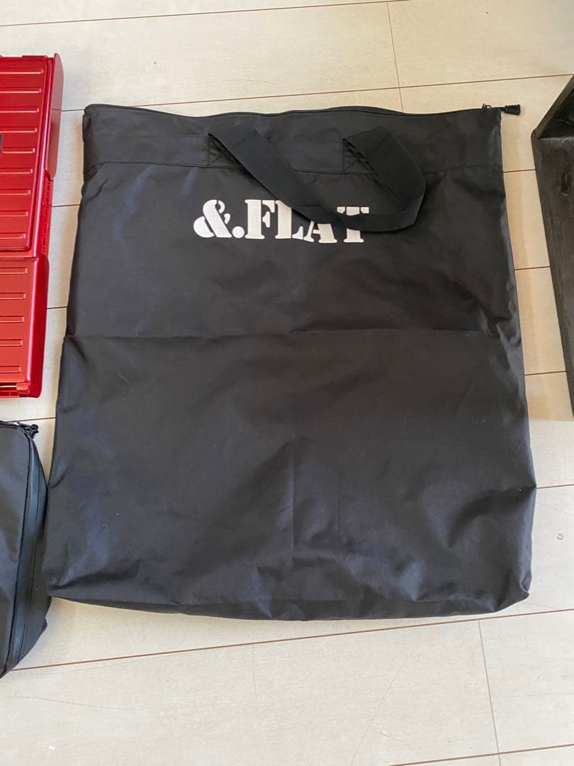 ＆.ＦＬＡＴ　レッド 折り畳み　キャリーカート