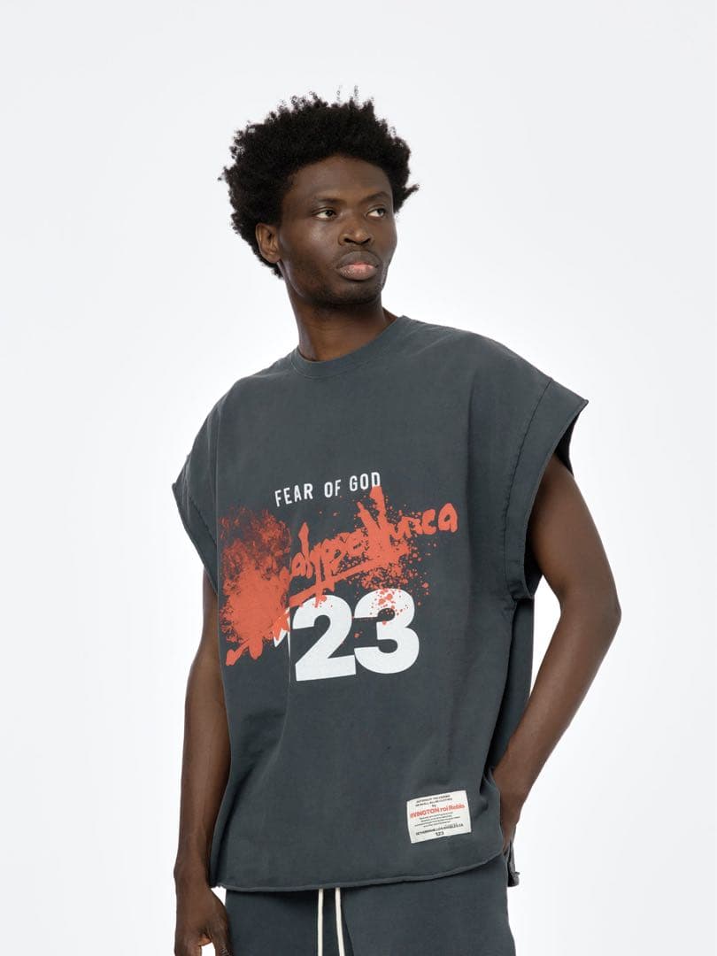 トップス Fear of God x RRR 123 Cut Off Tee