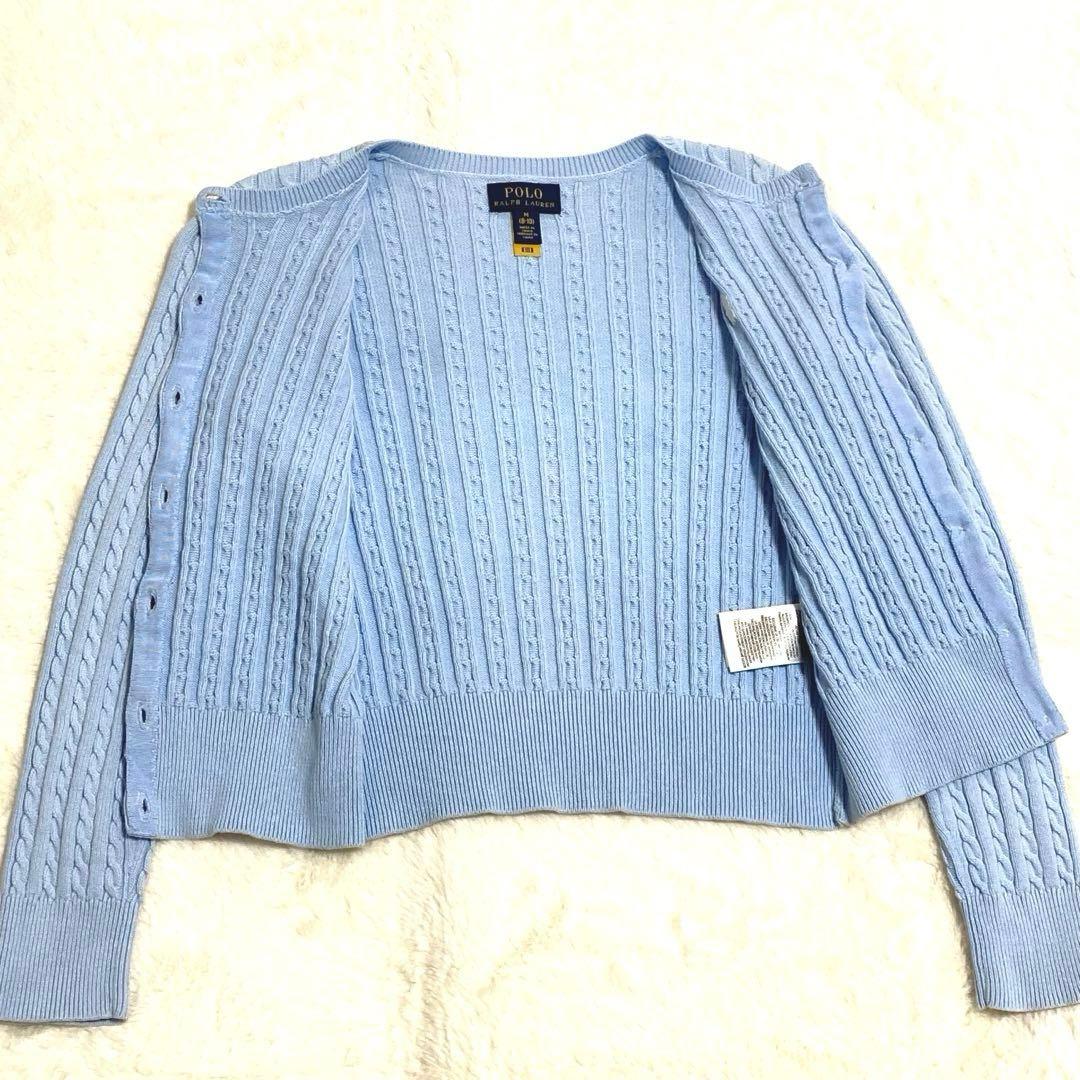 人気✨️ POLO RALPH LAUREN ロゴ 刺繍 ケーブル カーディガン