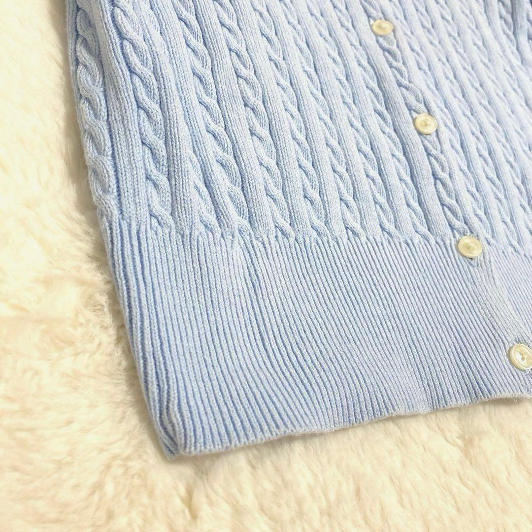 人気✨️ POLO RALPH LAUREN ロゴ 刺繍 ケーブル カーディガン