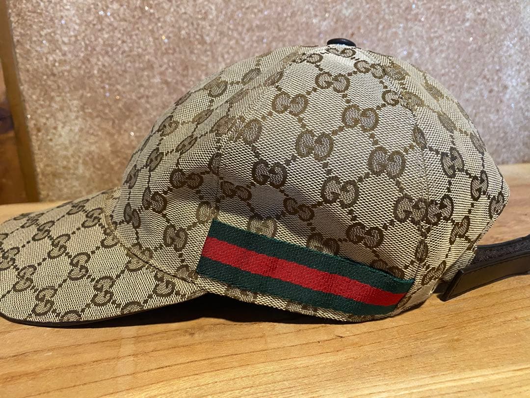 は*る様 Gucci GGパターン キャップ ベージュ