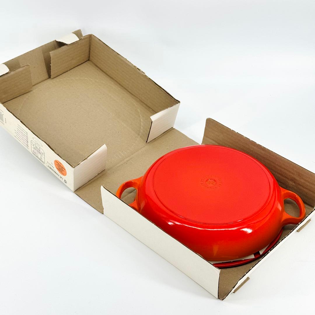 未使用 LE CREUSET ルクルーゼ ビュッフェ キャセロールオレンジ26