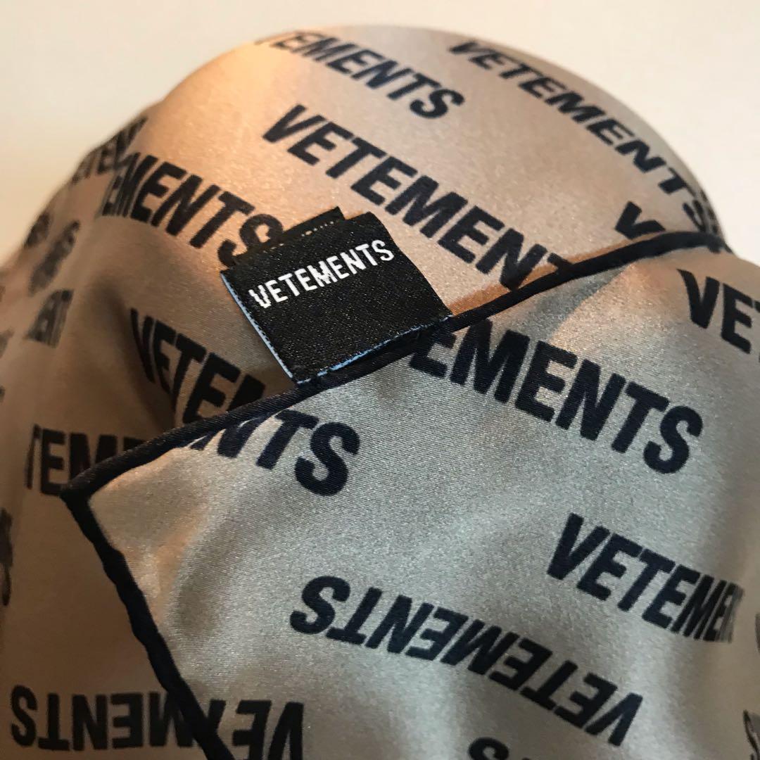 VETEMENTS デムナ期 MONOGRAM SILK SCARF