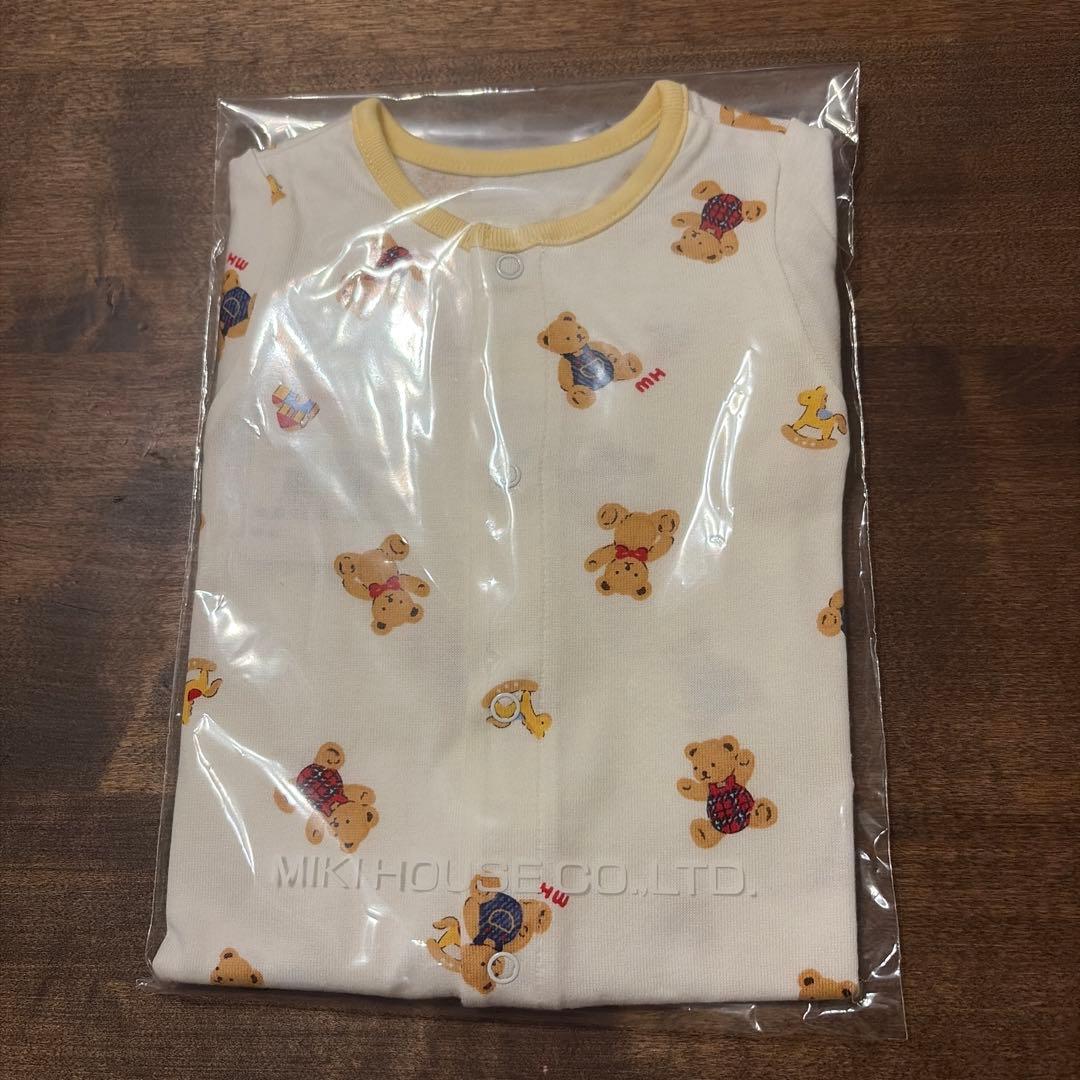 【ミルクのしっぽ】ミキハウス　新生児服・靴　出産準備4点セット