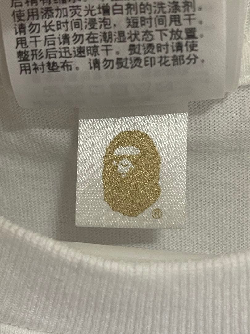 A BATHING APE ホワイト Tシャツ