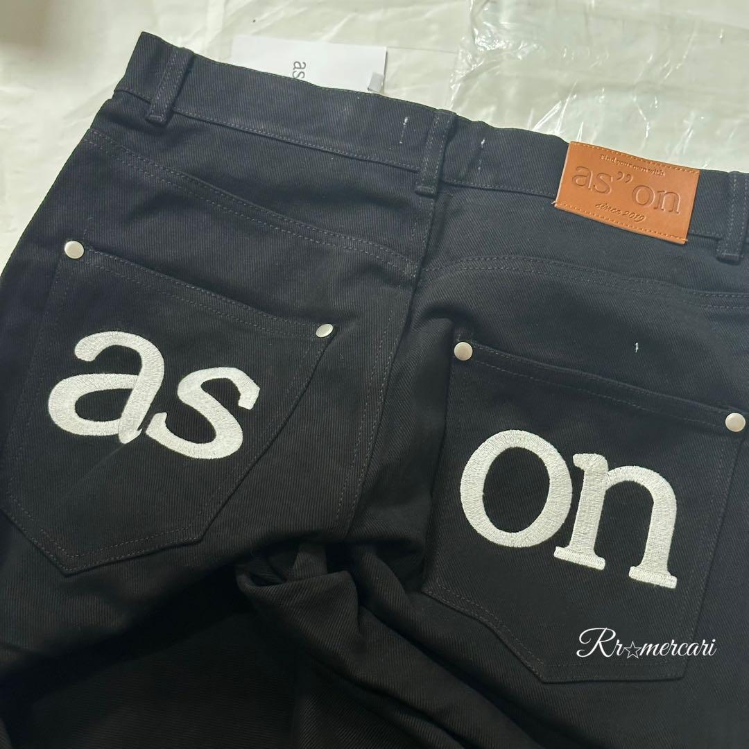 新品★即日発送★韓国ASON as''on ブラック M デニムパンツ　/v5