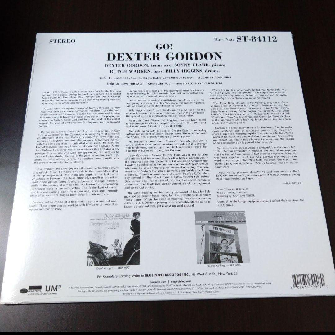 デクスター・ゴードン　ゴー！ 　ブルーノート　高音質・重量盤LP