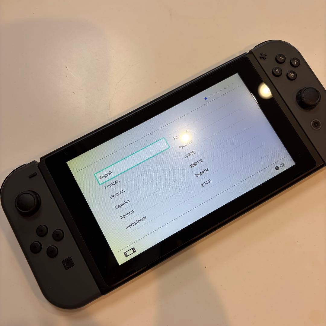 Nintendo Switch 本体 グレー　動作確認済　付属品完備