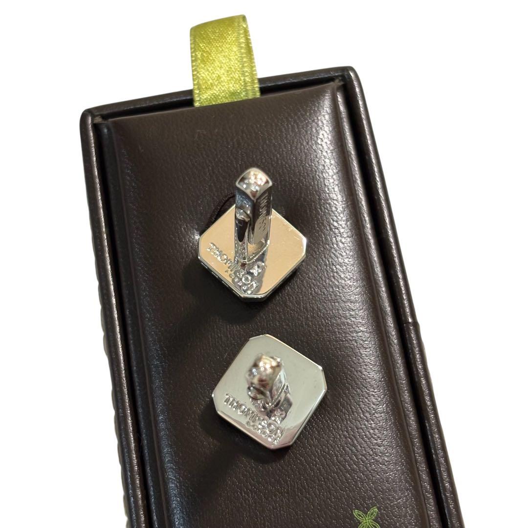 美品⭐︎THOMPSON 六角形カフス ロジウム加工