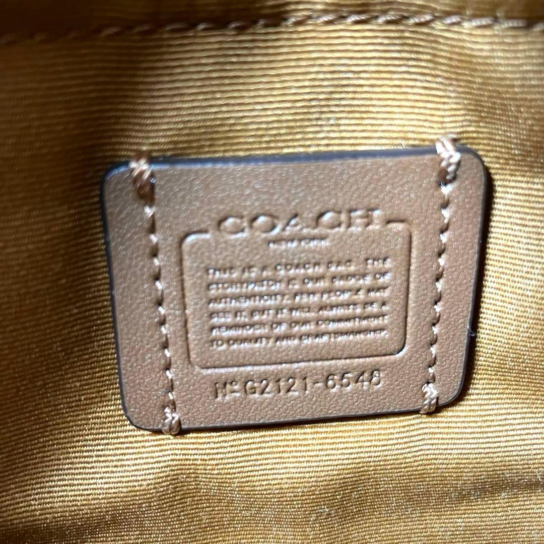 COACH＊ ウエストバッグ レザー シグネチャーアイボリー