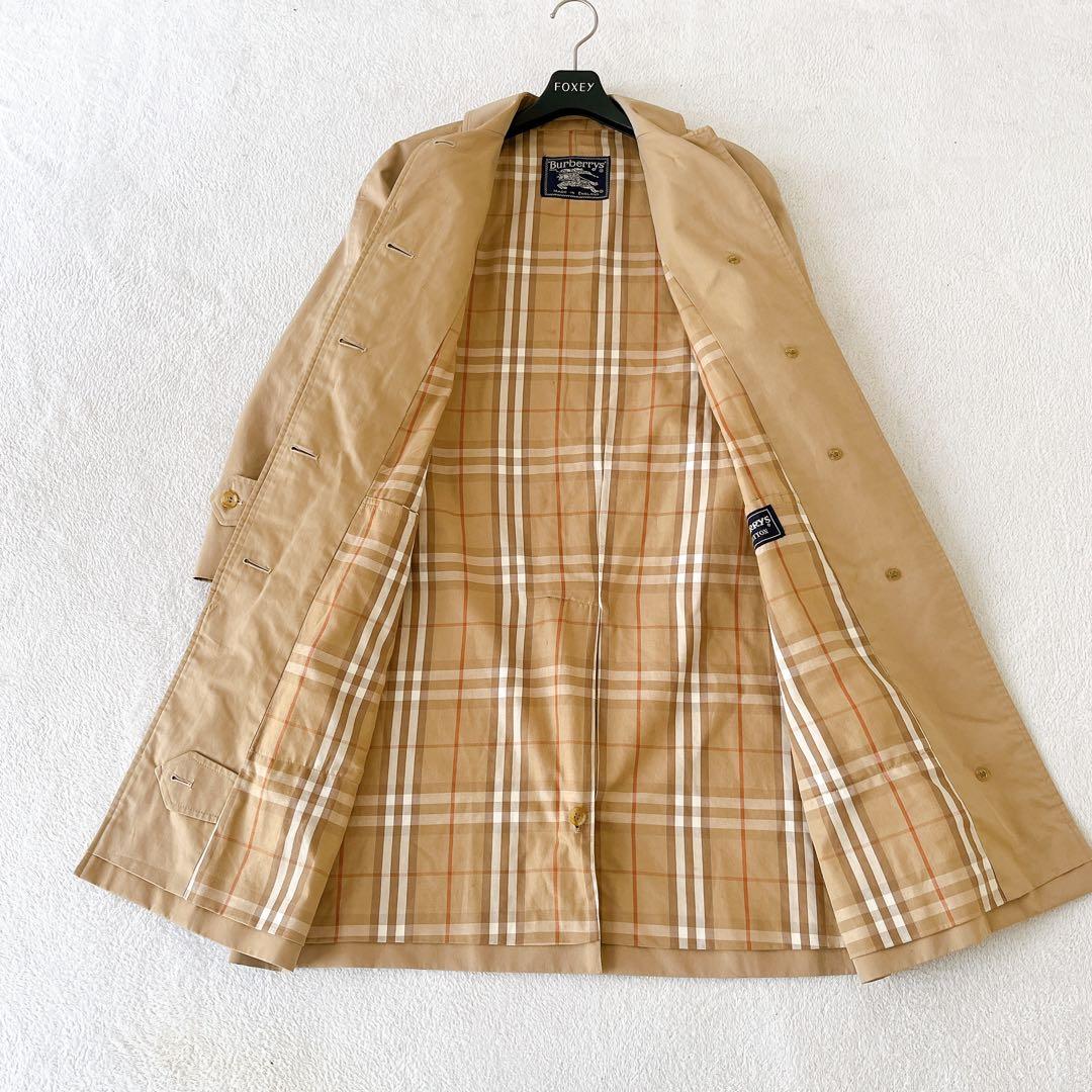 ★BURBERRYS★Vintage ノバチェック ベルト付トレンチコートM相当