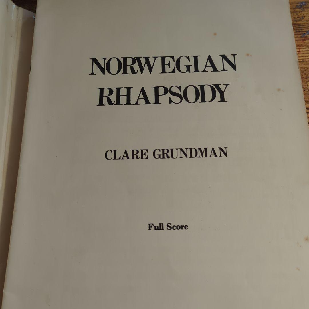 吹奏楽 楽譜NORWEGIAN RHAPSODY(CLARE GRUNDMAN)